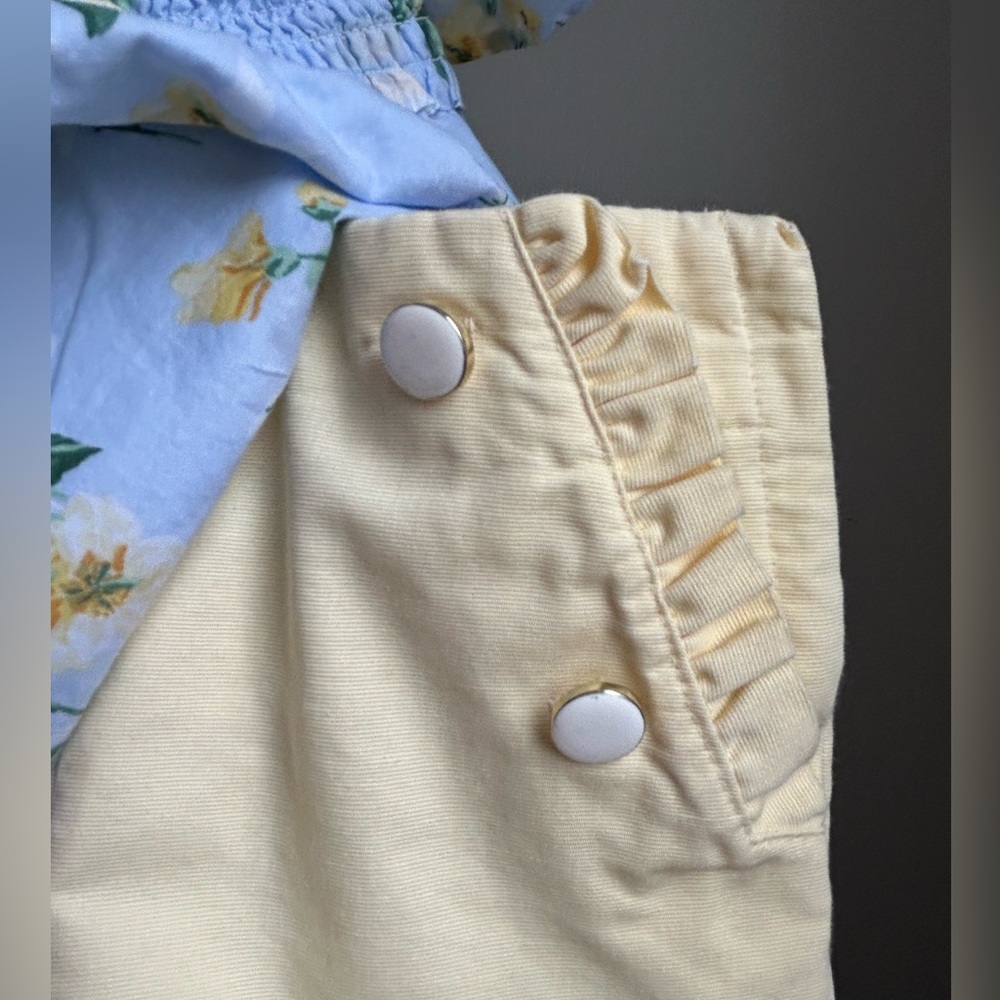 Janie & Jack Blue and Yellow Floral Set - Picture 2 of 3